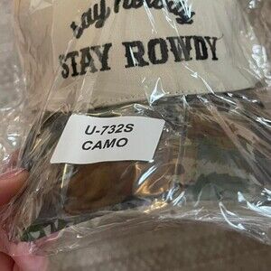 Stay Rowdy Camo Baseball Cap 5 Ec 0